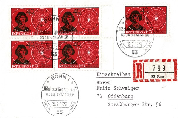 Letter over Nicolas Copernicus.