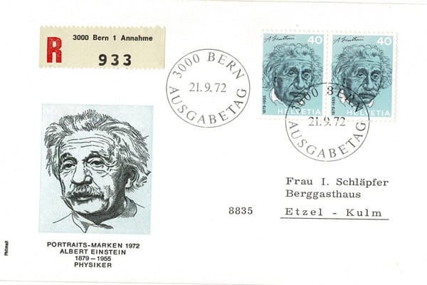 Albert EInstein een geleerde.