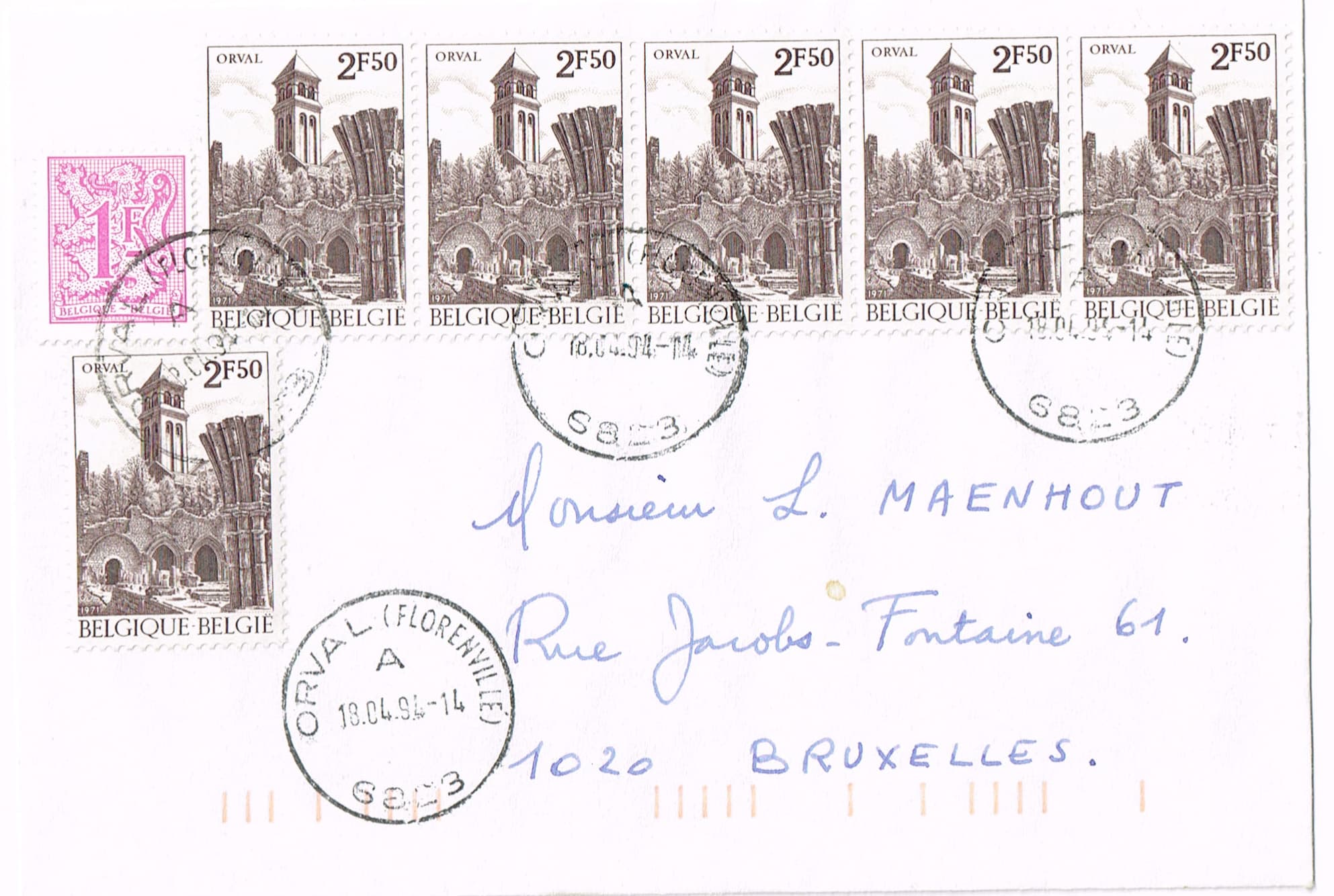 Brief over de abdij Orval.