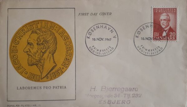 FDC-Bieren. Jacob Christian Jacobsen