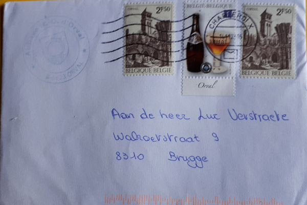 Cancelled Letters over The Abbey of Orval.
