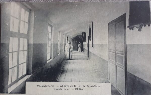 Postkaart Abdij van West-Vleteren kloosterpand