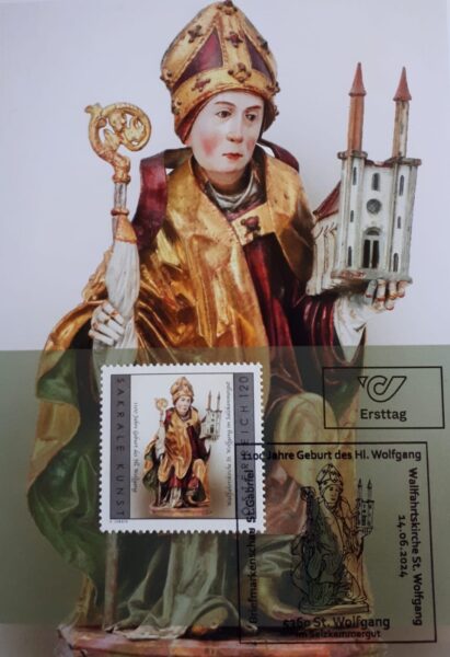 De Heilige Wolfgang van Regensburg.